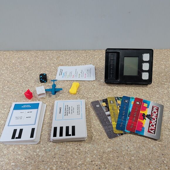 Hasbro Other - Monopoly Super Electronic Banking Unit, Bank Cards, Chance, Property, Game Piece